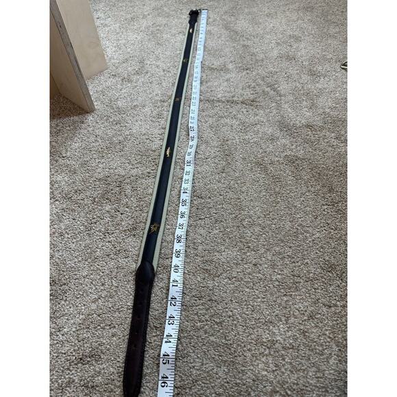 Men’s Brown Leather embroidered Belt Hunting Fishing Outdoorsman Size 42 - Picture 7 of 8